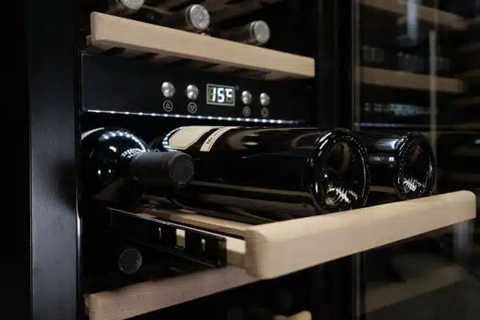 Dual Zone Wine cooler 38 bottles, dark